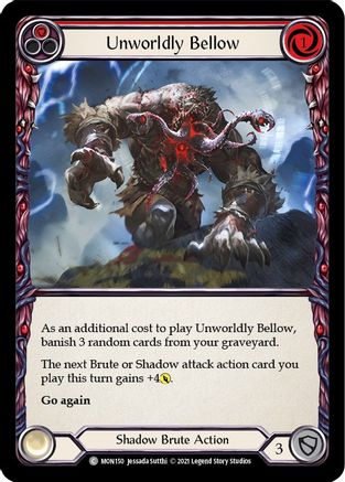 Unworldly Bellow (Red) (MON150)  Unlimited Edition Rainbow Foil