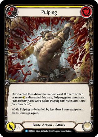 Pulping (Yellow) (MON224)  Unlimited Edition