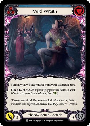 Void Wraith (Blue) (MON211)  1st Edition Rainbow Foil