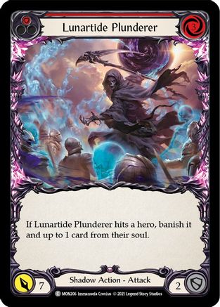 Lunartide Plunderer (Red) (MON206)  Unlimited Edition Rainbow Foil