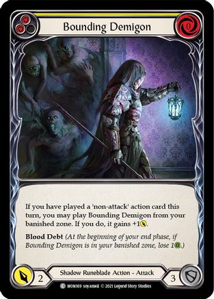 Bounding Demigon (Yellow) (MON169)  Unlimited Edition