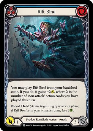 Rift Bind (Blue) (MON176)  1st Edition