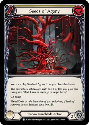 Seeds of Agony (Yellow) (MON184)  1st Edition