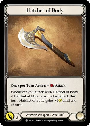 Hatchet of Body (BOL003)