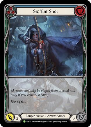 Sic 'Em Shot (Blue) - LGS037 (LGS037)  Rainbow Foil