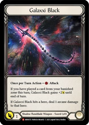 Galaxxi Black (Alternate Art) (MON155)  1st Edition Cold Foil