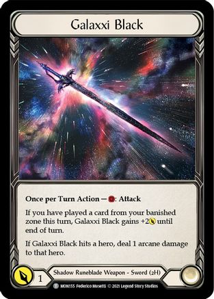 Galaxxi Black // Soul Shackle (MON155)  1st Edition