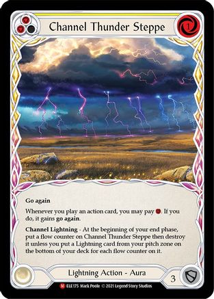 Channel Thunder Steppe (ELE175)  Unlimited Edition Rainbow Foil