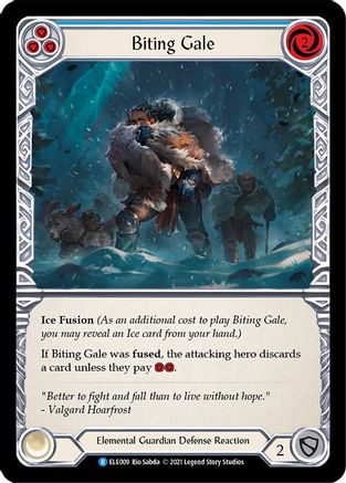 Biting Gale (Blue) (ELE009)  Unlimited Edition Rainbow Foil