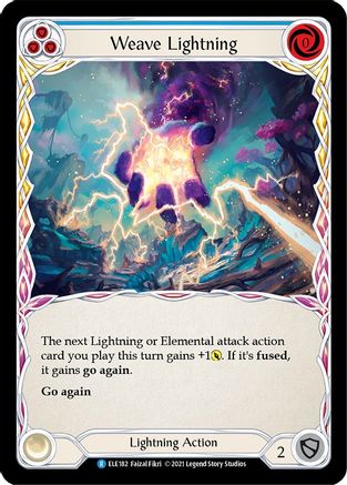 Weave Lightning (Blue) (ELE182)  1st Edition