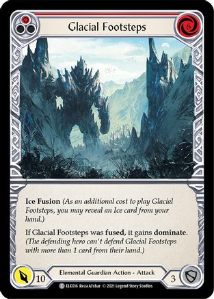 Glacial Footsteps (Red) (ELE016)  Unlimited Edition Rainbow Foil
