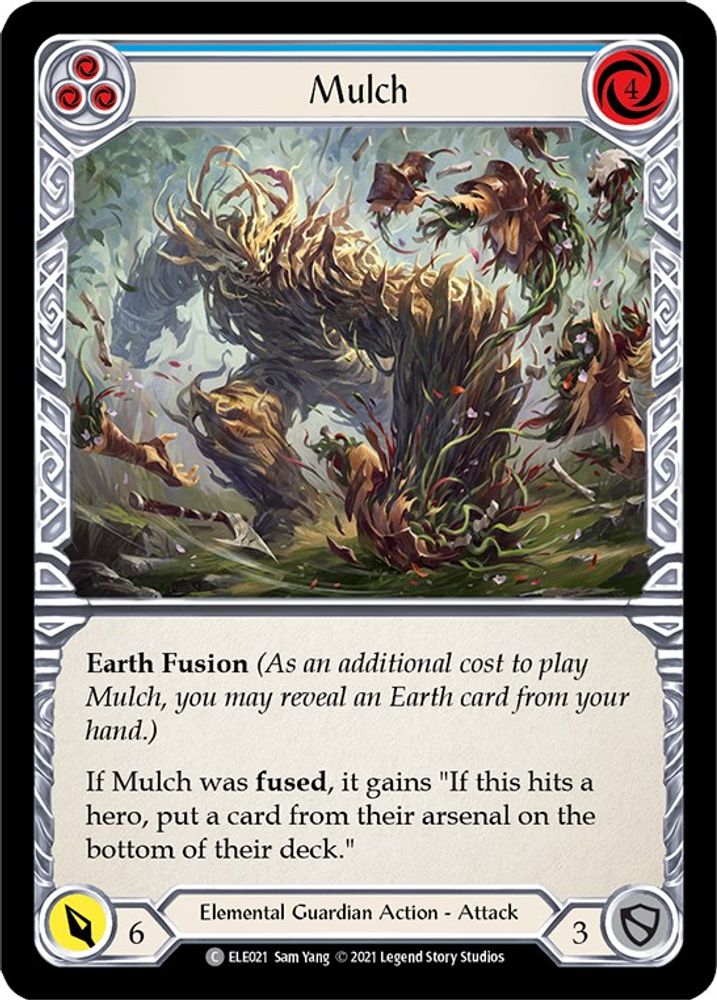 Mulch (Blue) (ELE021)  Unlimited Edition Rainbow Foil