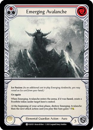 Emerging Avalanche (Red) (ELE025)  1st Edition
