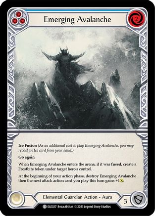 Emerging Avalanche (Blue) (ELE027)  1st Edition