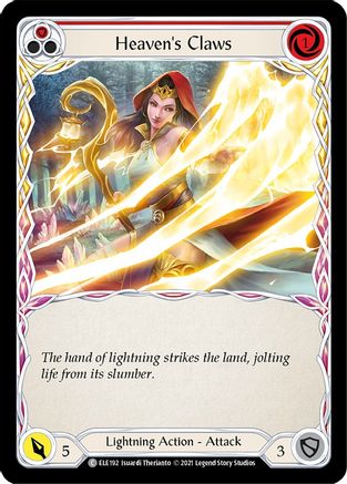 Heaven's Claws (Red) (ELE192)  Unlimited Edition Rainbow Foil