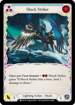 Shock Striker (Blue) (ELE197)  1st Edition