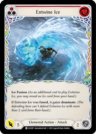 Entwine Ice (Red) (ELE097)  1st Edition Rainbow Foil