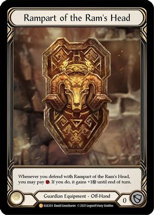 Rampart of the Ram's Head (ELE203)  Unlimited Edition Rainbow Foil