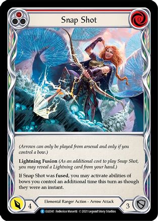 Snap Shot (Red) (ELE041)  Unlimited Edition Rainbow Foil