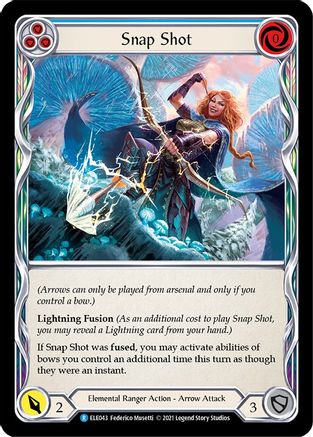 Snap Shot (Blue) (ELE043)  1st Edition Rainbow Foil