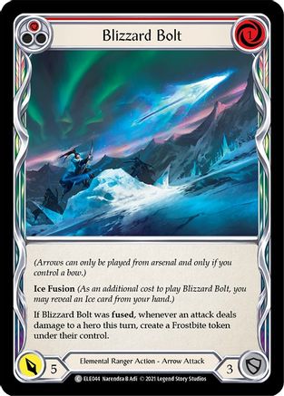 Blizzard Bolt (Red) (ELE044)  1st Edition