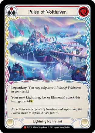 Pulse of Volthaven (ELE112)  Unlimited Edition Rainbow Foil