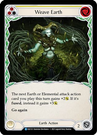 Weave Earth (Yellow) (ELE123)  Unlimited Edition Rainbow Foil