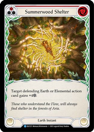 Summerwood Shelter (Red) (ELE125)  Unlimited Edition Rainbow Foil