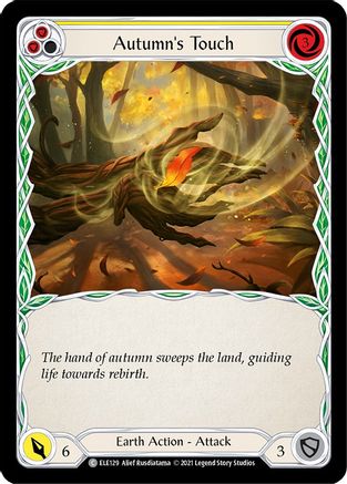Autumn's Touch (Yellow) (ELE129)  Unlimited Edition Rainbow Foil