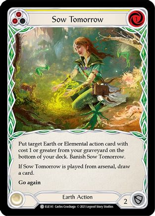 Sow Tomorrow (Yellow) (ELE141)  1st Edition Rainbow Foil
