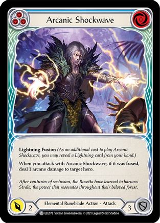 Arcanic Shockwave (Blue) (ELE075)  1st Edition
