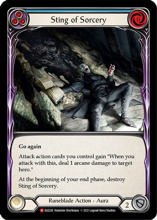Sting of Sorcery (ELE226)  1st Edition Rainbow Foil