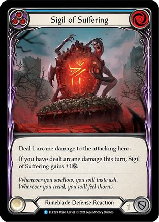 Sigil of Suffering (Blue) (ELE229)  Unlimited Edition