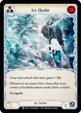 Ice Quake (Yellow) (ELE152)  Unlimited Edition Rainbow Foil