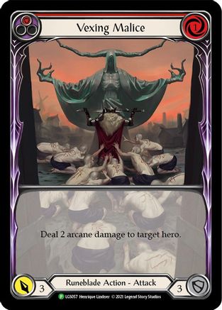 Vexing Malice (Red) (Extended Art) - LGS057 (LGS057)  Rainbow Foil