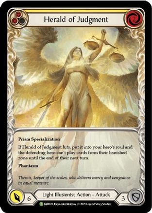 Herald of Judgment - FAB028 (FAB028)  Rainbow Foil