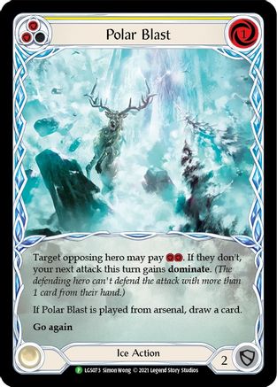 Polar Blast (Yellow) - LGS073 (LGS073)  Rainbow Foil