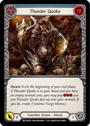 Thunder Quake (Blue) (EVR026)  1st Edition