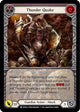 Thunder Quake (Red) (Extended Art) (EVR024)  1st Edition Rainbow Foil