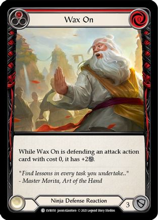 Wax On (Red) (EVR050)  1st Edition Rainbow Foil