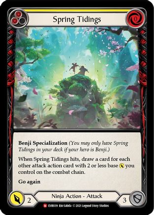 Spring Tidings (EVR039)  1st Edition Rainbow Foil