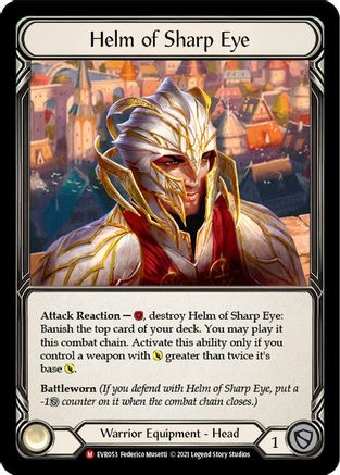Helm of Sharp Eye (EVR053)  1st Edition Cold Foil