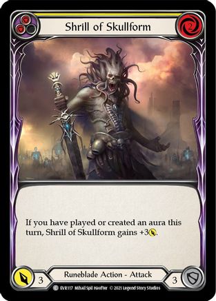 Shrill of Skullform (Yellow) (EVR117)  1st Edition