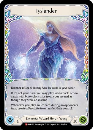 Iyslander (EVR120)  1st Edition Rainbow Foil