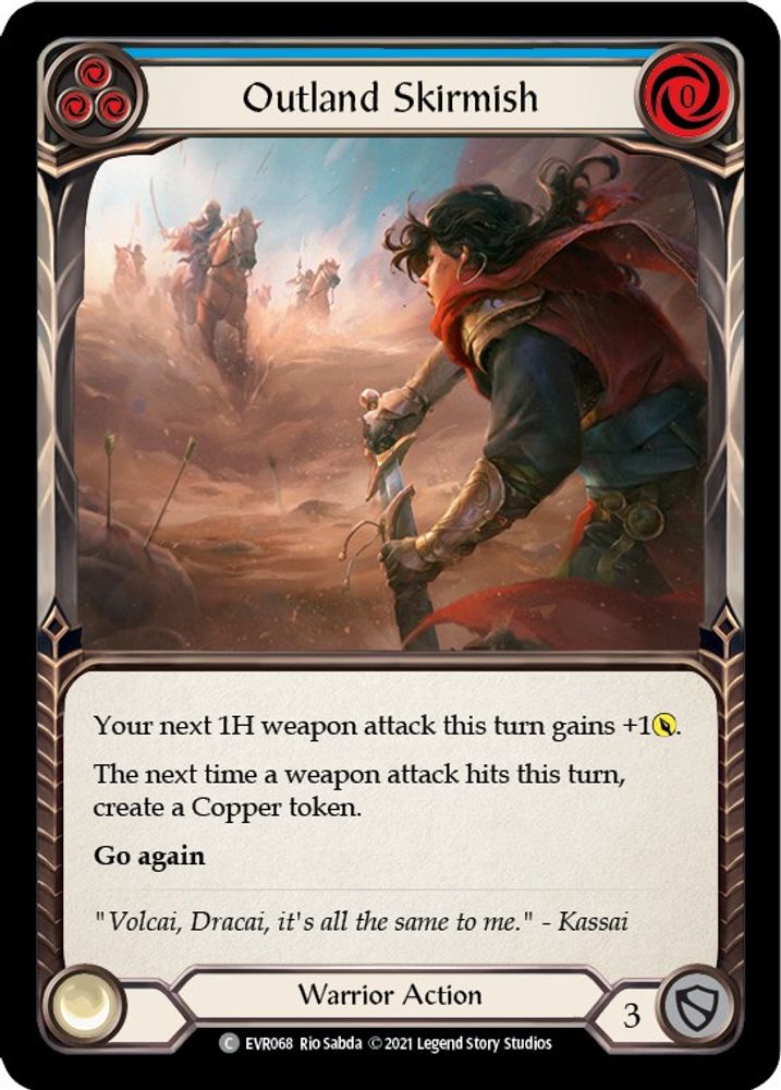 Outland Skirmish (Blue) (EVR068)  1st Edition