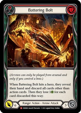 Battering Bolt (EVR088)  1st Edition Rainbow Foil