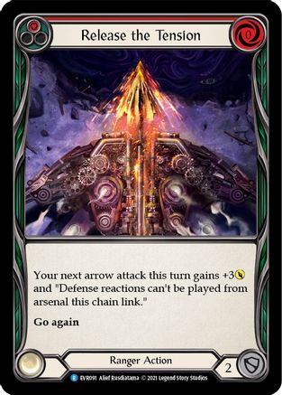 Release the Tension (Red) (EVR091)  1st Edition Rainbow Foil