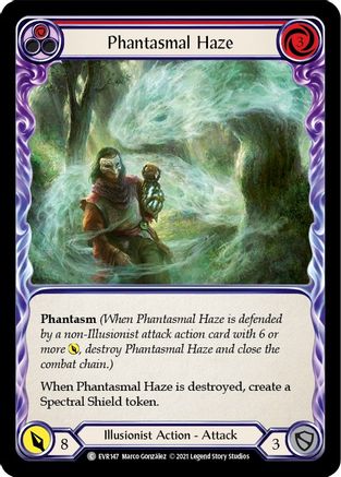 Phantasmal Haze (Red) (EVR147)  1st Edition Rainbow Foil