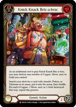 Knick Knack Bric-a-brac (EVR159)  1st Edition Rainbow Foil