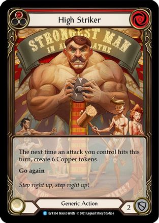 High Striker (Red) (Extended Art) (EVR164)  1st Edition Rainbow Foil